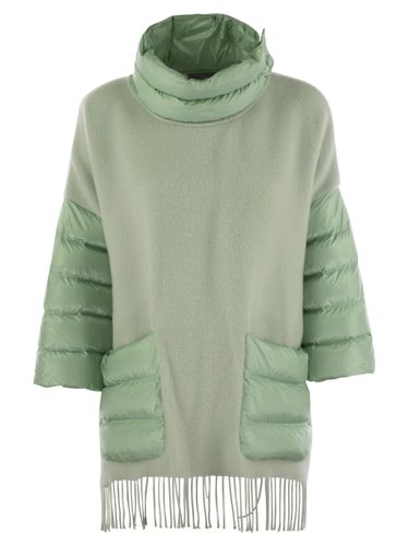 Herno Wool Poncho With Down Details - Herno - Modalova