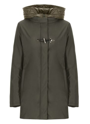 Toggle Coat In Technical Gabardine - Fay - Modalova