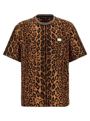 Leopard Print T-shirt - Dolce & Gabbana - Modalova