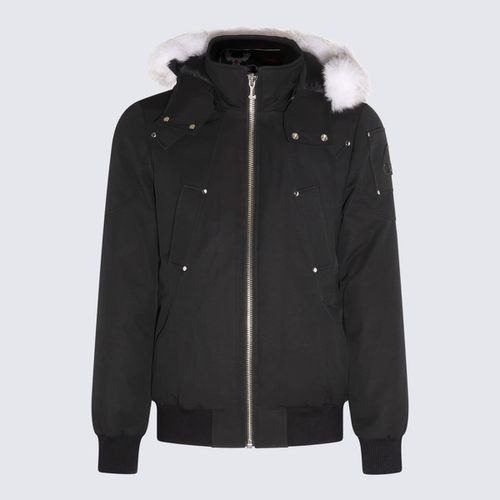 Black And White Bomber Down Jacket - Moose Knuckles - Modalova