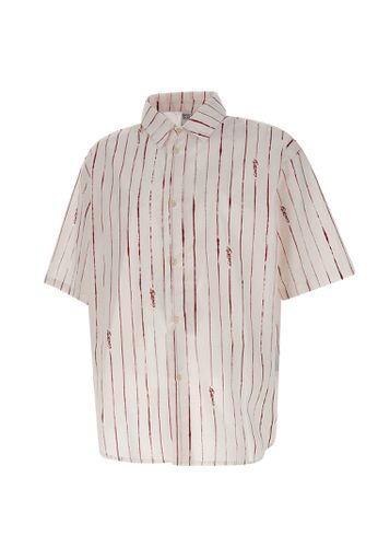 County Pinstripes Cotton Shirt - Marcelo Burlon - Modalova