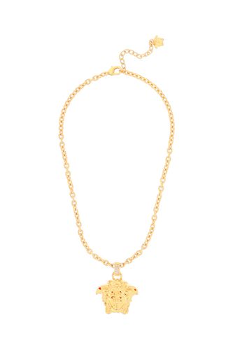 La Medusa Necklace With Crystals - Versace - Modalova