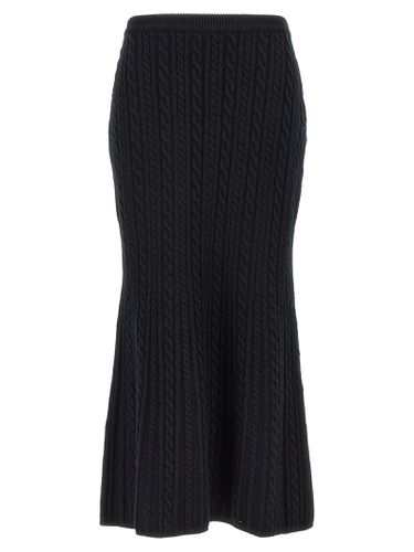 Alessandra Rich Long Wool Skirt - Alessandra Rich - Modalova