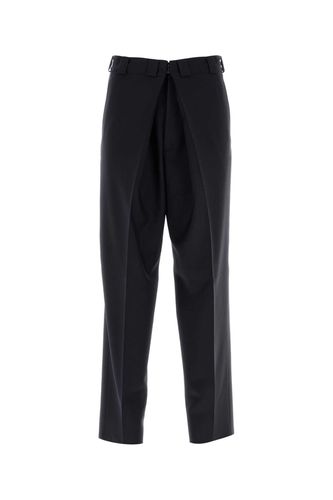 Midnight Blue Wool Blend Wide-leg Pant - Givenchy - Modalova