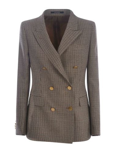 Double-breasted Jacket j-parigi Houndstooth - Tagliatore - Modalova