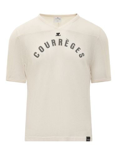 Courrèges Baseball Mesh T-shirt - Courrèges - Modalova