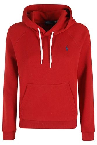 Logo Embroidered Drawstring Hoodie - Ralph Lauren - Modalova