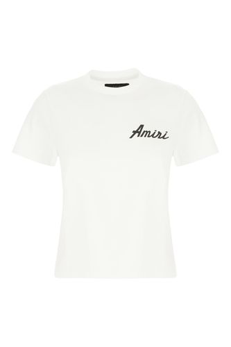 AMIRI White Cotton T-shirt - AMIRI - Modalova