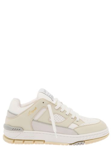 Area Lo White Sneakers With Embossed Logo In Leather Blend Man - Axel Arigato - Modalova