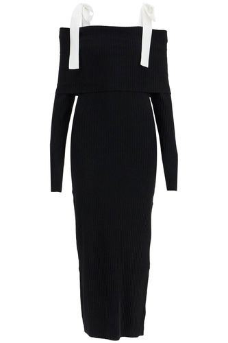 Maxi Off-shoulder Dress With Long - Rotate by Birger Christensen - Modalova