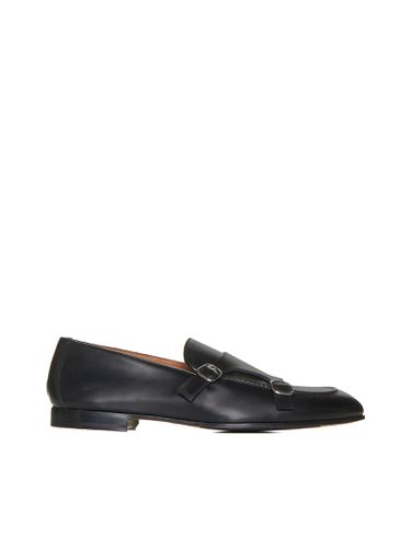 Double-buckle Loafer In Black Leather - Doucal's - Modalova