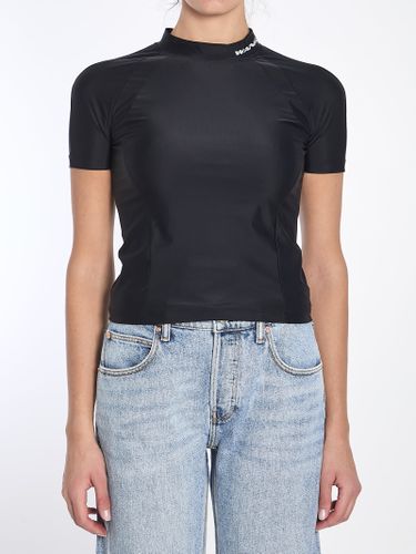 Rash Guard T-shirt With Logo - Alexander Wang - Modalova