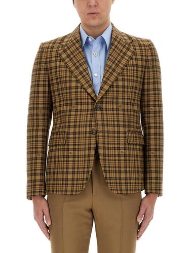 Gucci Checkered Button-up Jacket - Gucci - Modalova