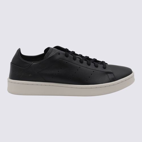 Y-3 Black Leather Sneakers - Y-3 - Modalova