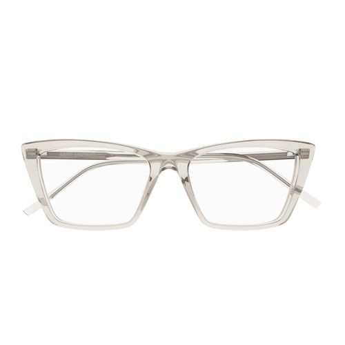 Saint Laurent Sl 737 Mica Thin Opt Linea Sl Logo 004 Beige Trasparent Gloves - Saint Laurent Eyewear - Modalova