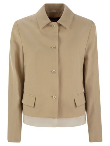 Wool And Linen Mat Jacket - Fabiana Filippi - Modalova