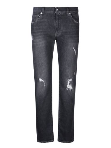 Slim Fit Dark Blue Jeans - Dolce & Gabbana - Modalova