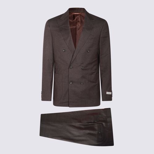 Canali Dark Grey Wool Suits - Canali - Modalova