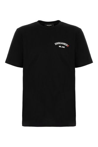 Dsquared2 Black Cotton T-shirt - Dsquared2 - Modalova