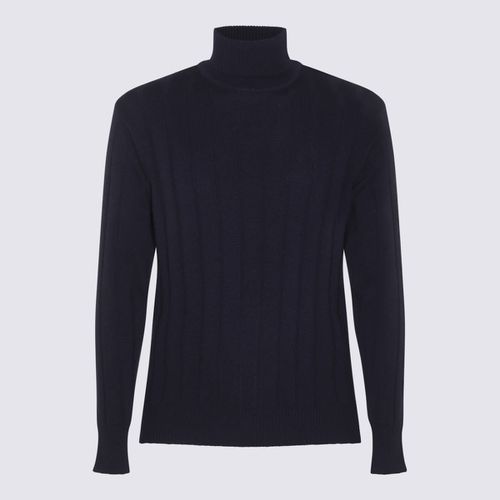 Lardini Navy Blue Wool Knitwear - Lardini - Modalova