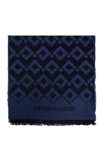 Scarf With Decorative Pattern - Emporio Armani - Modalova