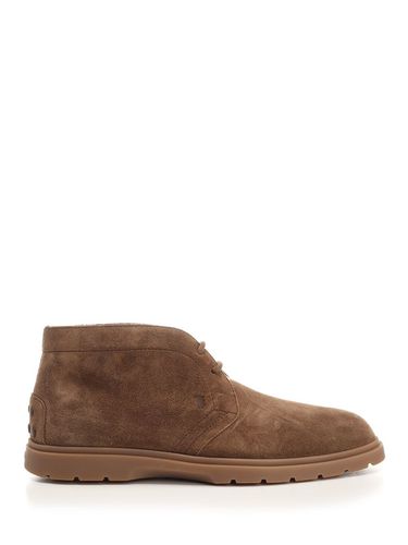 Tod's Brown Suede Ankle Boot - Tod's - Modalova