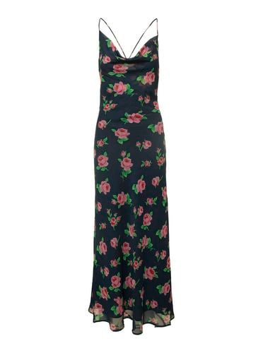 Maxi Multicolor Dress With All-over Rose Print In Recycled Fabric Woman - Rotate by Birger Christensen - Modalova