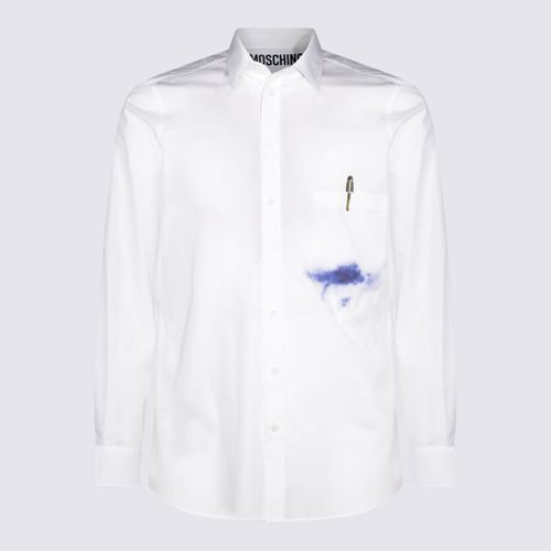 Moschino White Cotton Shirt - Moschino - Modalova