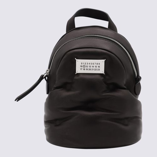 Black Leather Backpacks - Maison Margiela - Modalova