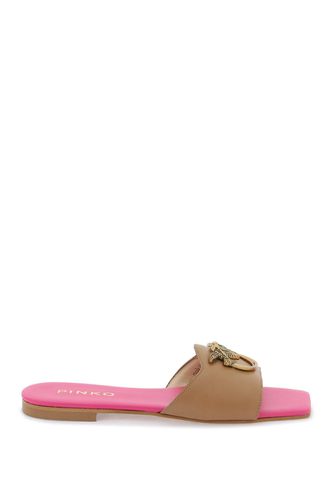 Pinko Love Birds Leather Slides - Pinko - Modalova