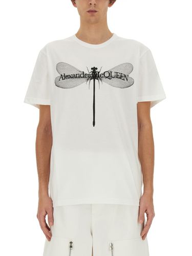 Alexander McQueen dragonfly T-shirt - Alexander McQueen - Modalova