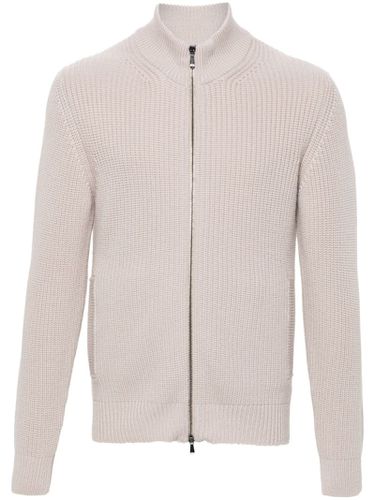 Drumohr Beige Merino Wool Cardigan - Drumohr - Modalova