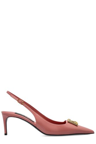 Dg Plaque Slingback Pumps - Dolce & Gabbana - Modalova