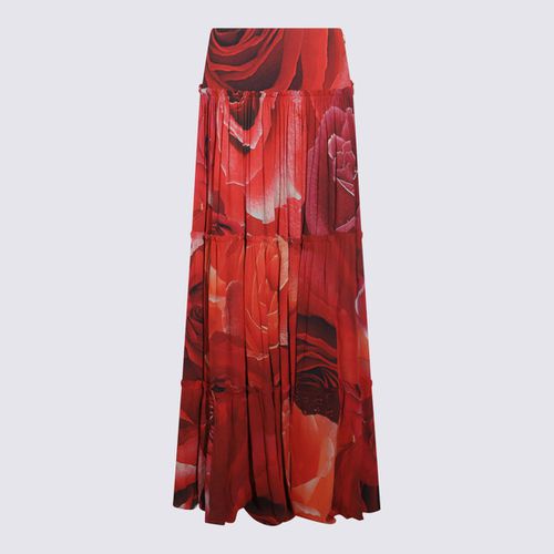 Roberto Cavalli Red Viscose Skirt - Roberto Cavalli - Modalova