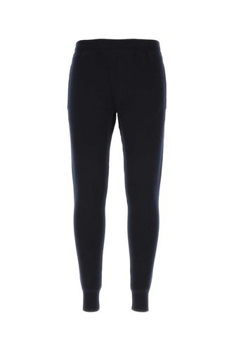 Dark Blue Stretch Cashmere Blend Joggers - Prada - Modalova