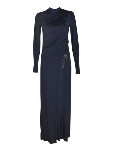 Rear Zip Wrap Long-sleeved Dress - Giorgio Armani - Modalova