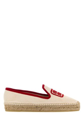 Miu Miu Ivory Canvas Espadrilles - Miu Miu - Modalova