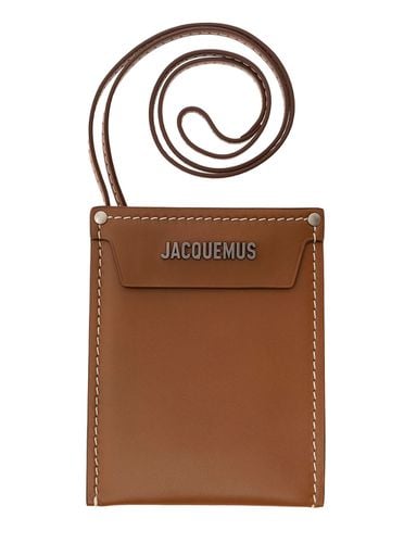 Le Porte Poche Meunier Wallet With Logo Lettering In Leather Man - Jacquemus - Modalova