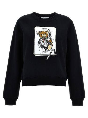 Moschino Print Sweatshirt - Moschino - Modalova