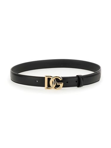 Cintura Con Fibbia Logo - Dolce & Gabbana - Modalova