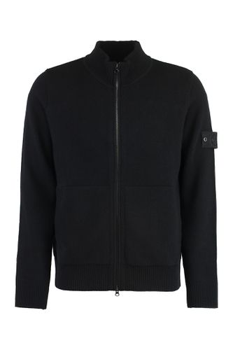 High Collar Zipped Cardigan - Stone Island - Modalova