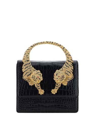 Large Roar Shoulder Bag With Jewelled Tigers - Roberto Cavalli - Modalova