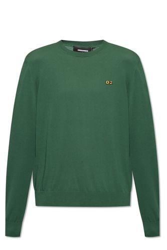 Logo Embroidered Knit Jumper - Dsquared2 - Modalova