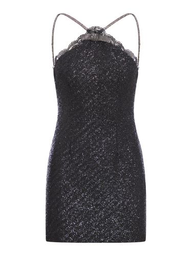 Tinsel Boucle Halter Mini Dress - self-portrait - Modalova