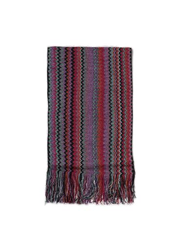 Zigzag Fringed Edge Scarf Missoni - Missoni - Modalova