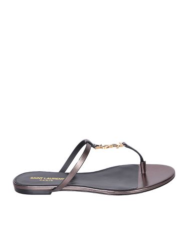 Cassandra Lamã/ Thong Sandals - Saint Laurent - Modalova