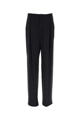 Saint Laurent Dark Blue Crepe Pant - Saint Laurent - Modalova