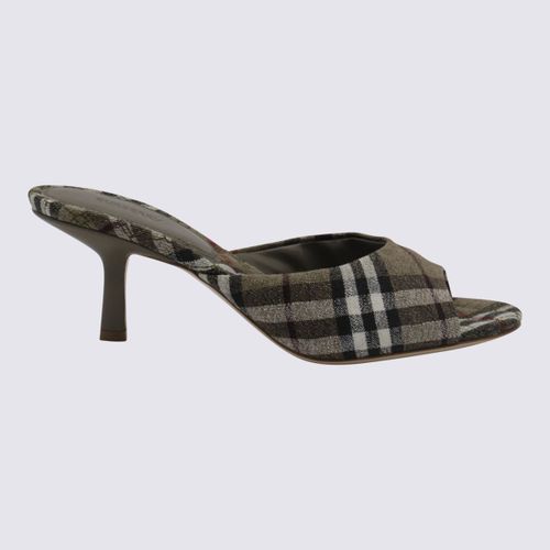 Burberry Brown Canvas Mules - Burberry - Modalova