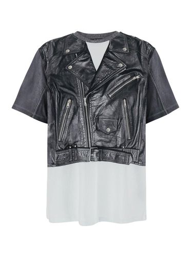 Balmain Biker Jacket Print T-shirt - Balmain - Modalova