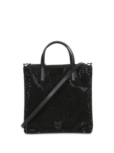 Shopper Bag With Jewel Rhinestones - Pinko - Modalova